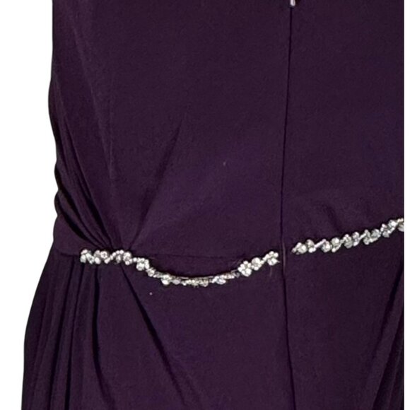 Christina Wu One-Shoulder Burgundy Gown - Picture 11 of 11